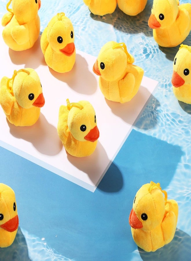 سكايليتي مجموعة ألعاب بط محشوة من سكايليتي، 20 قطعة، لون أصفر، 4 بوصات، لعبة قطيفة ناعمة، مجموعة ألعاب بط صغيرة، مناسبة لغرف الأولاد والبنات، الأريكة، أعياد الميلاد، حفلات استقبال المولود، ديكور الحفلات. - Image 3